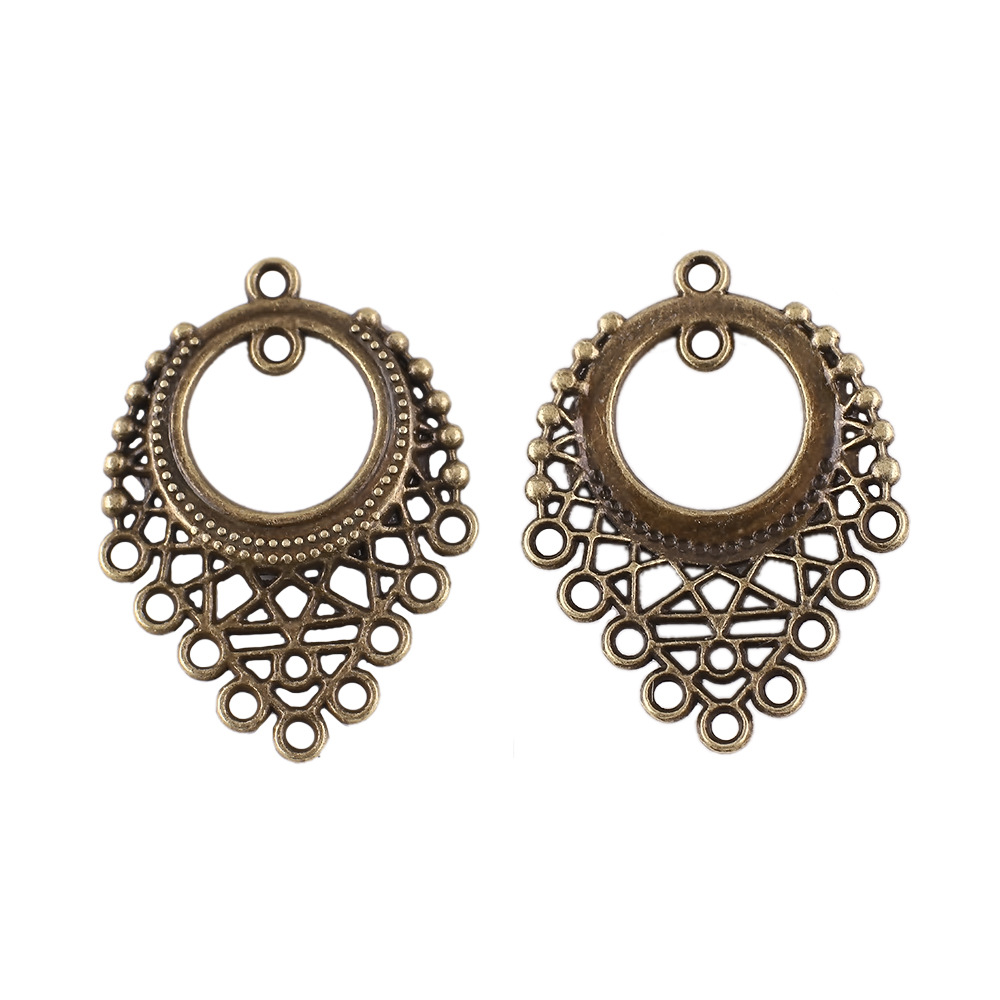 25x 33mm/ Irregular Ring Ancient Bronze