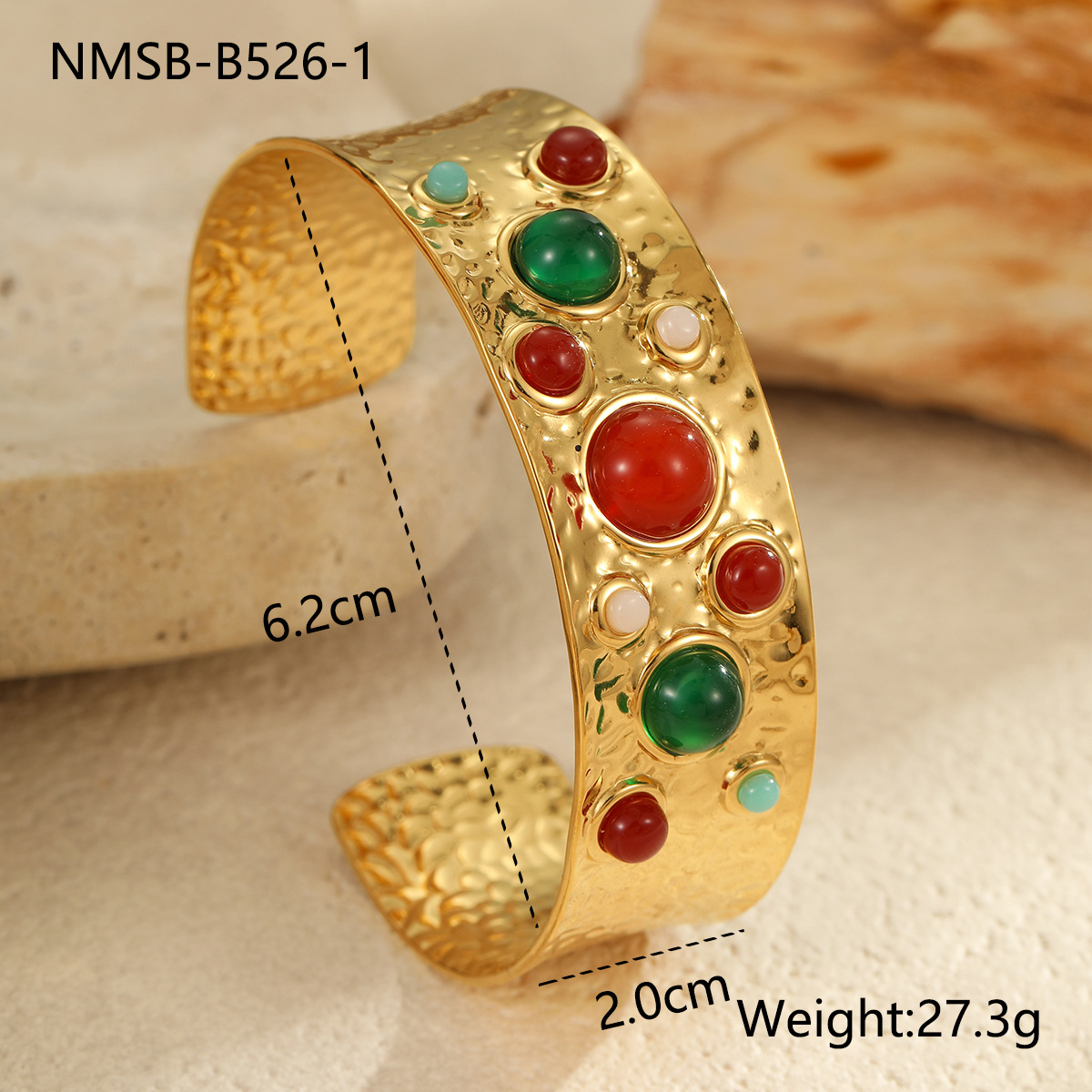 Nmsb-b526-1 colored stone bracelet