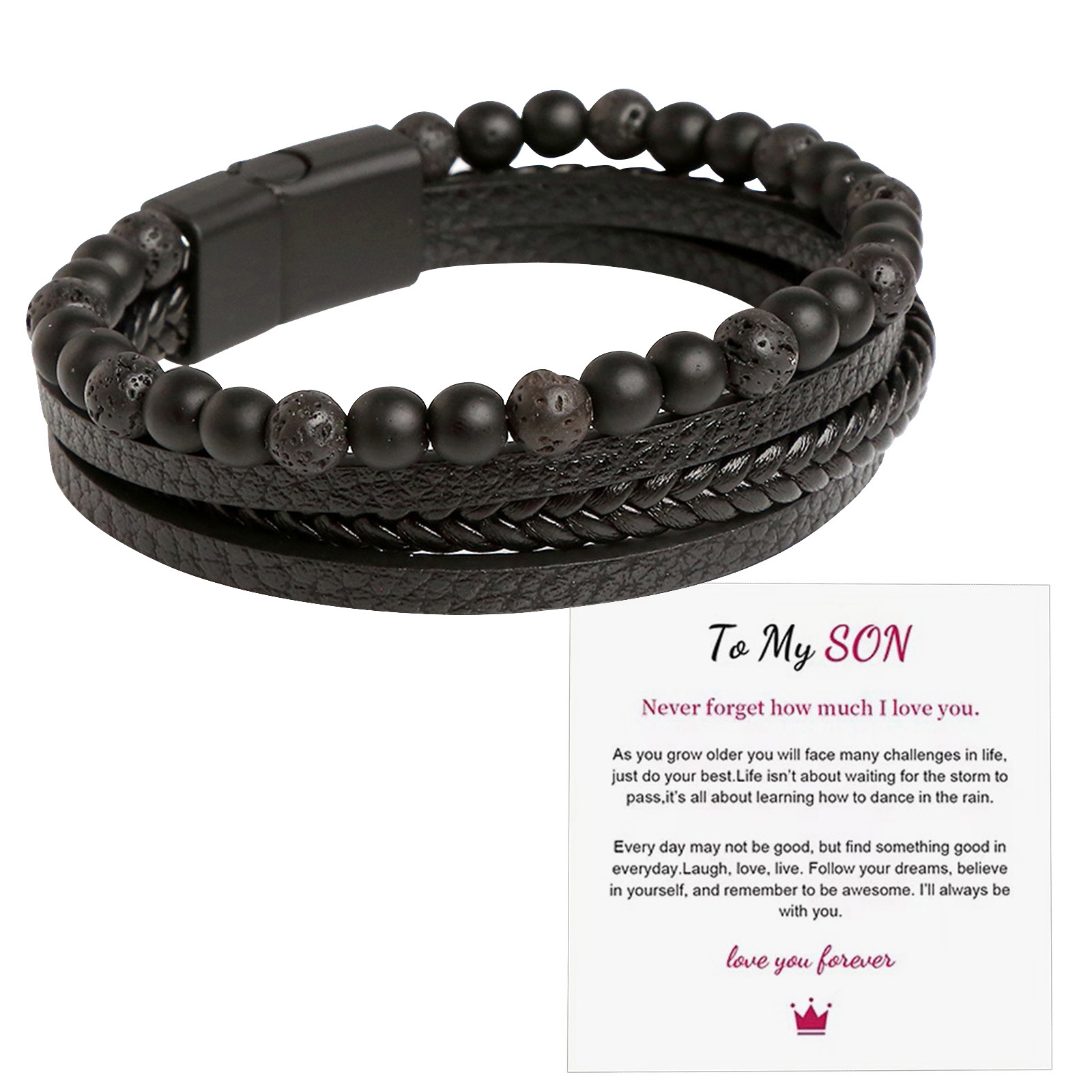 Black volcanic stone (21cm)
