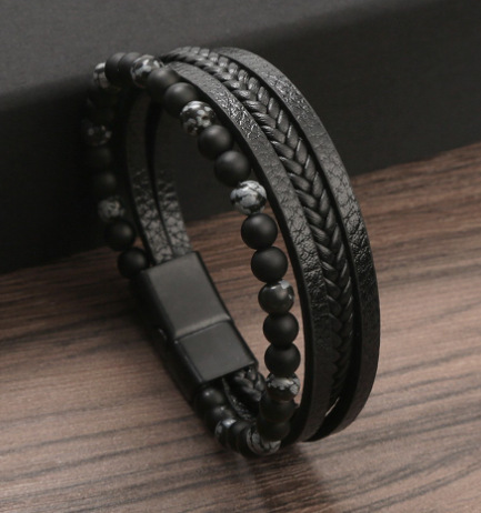 Black snowflake stone (21cm)