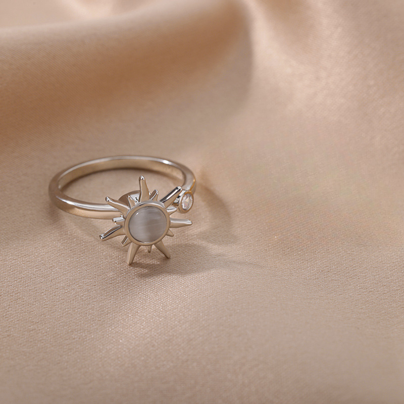 Sunflower cat eye silver