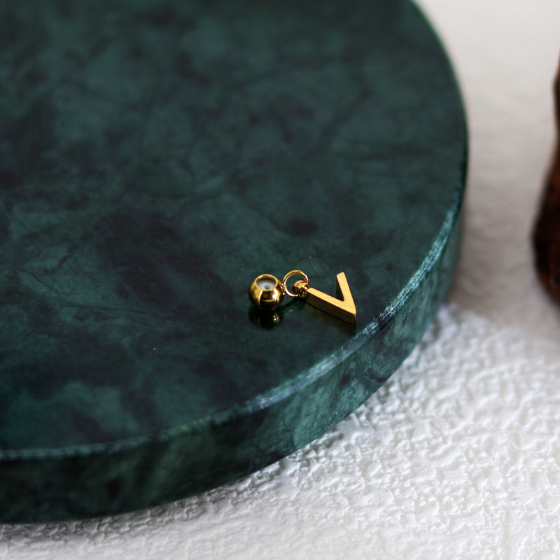 Letter Pendant (V)