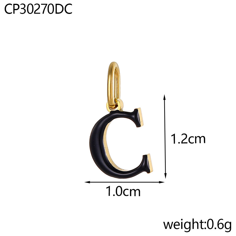 Oil drop letter-c