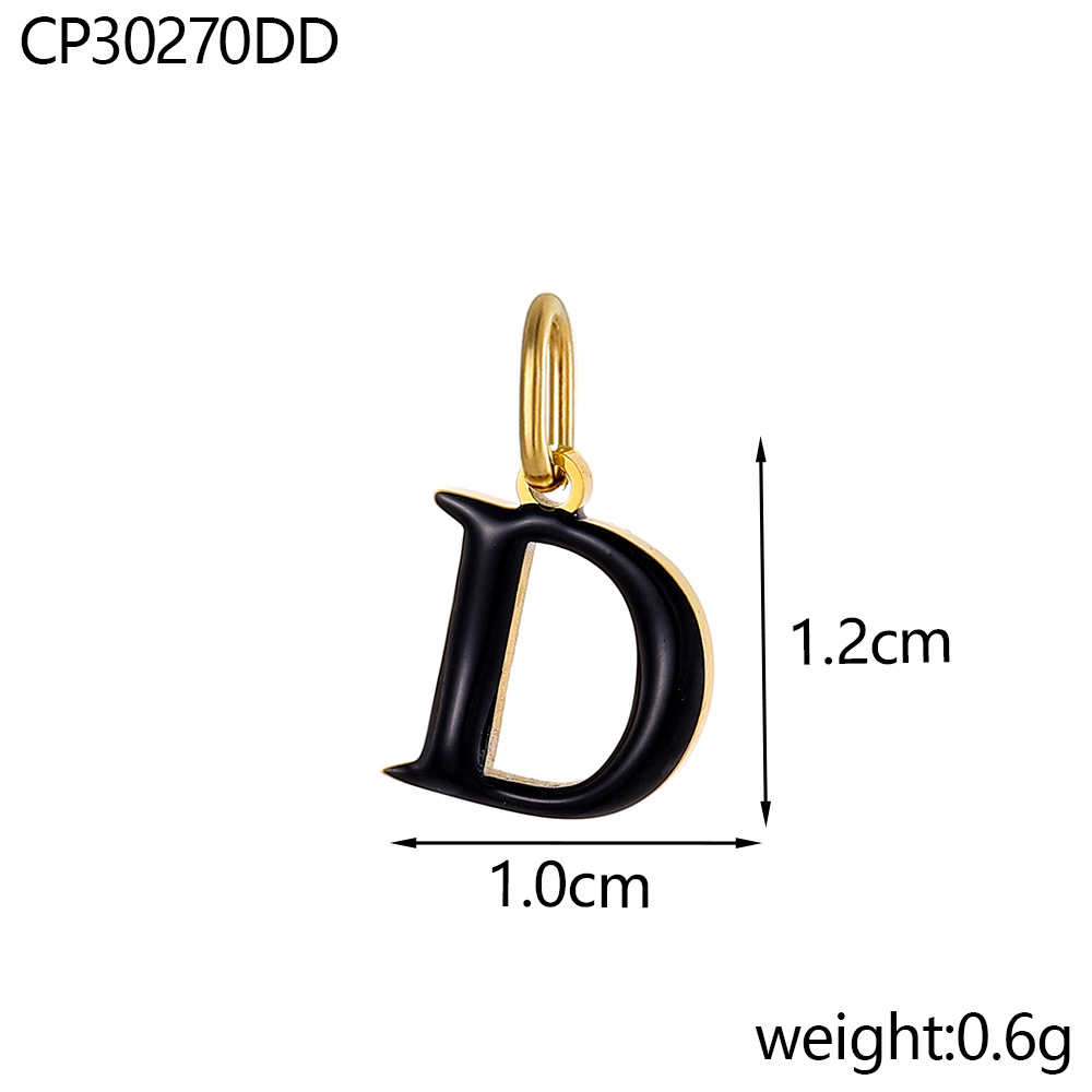 Oil drop letter-d