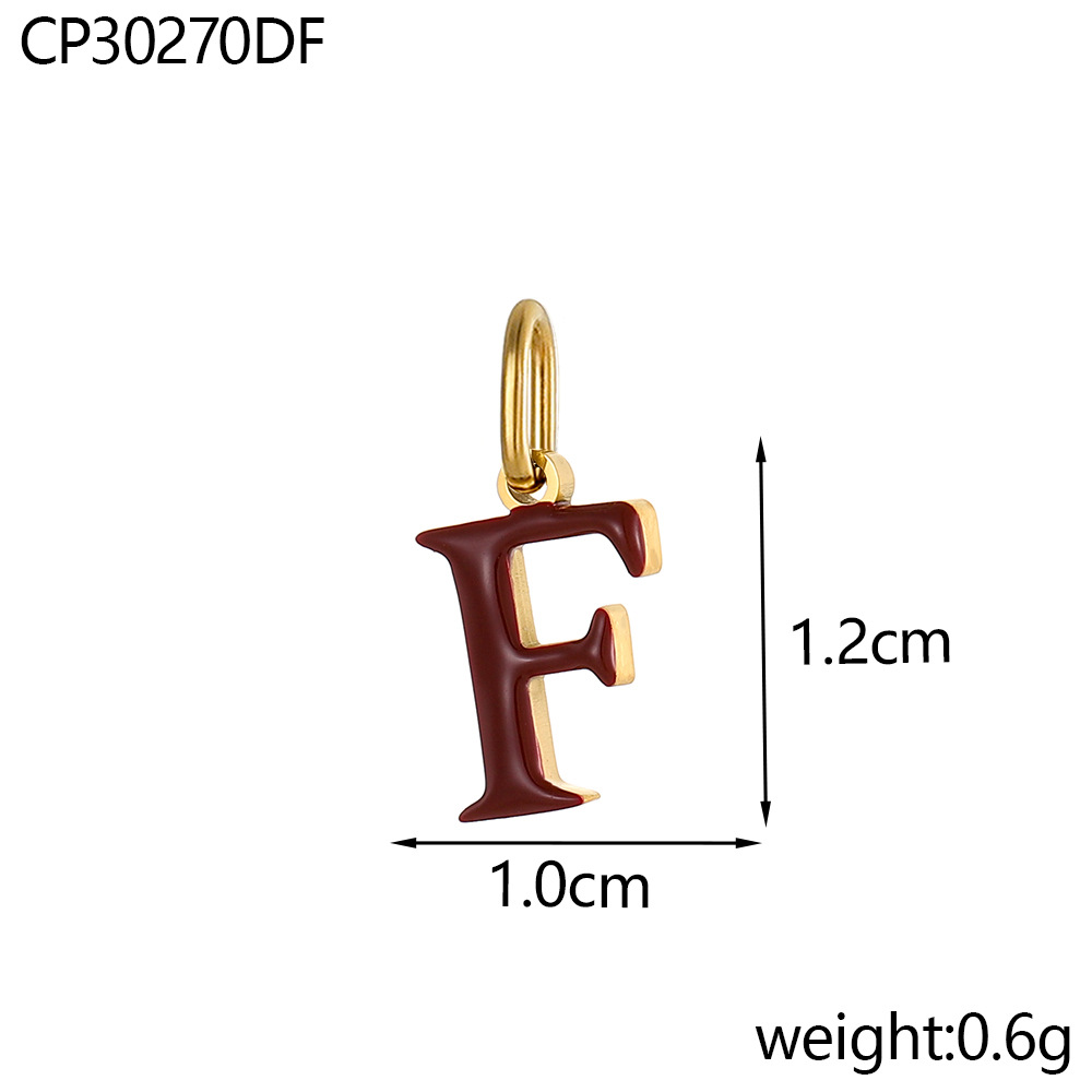 Oil drop letter-f