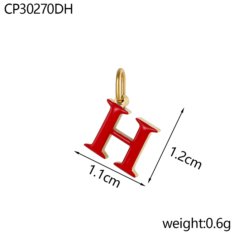 Oil drop letter-h