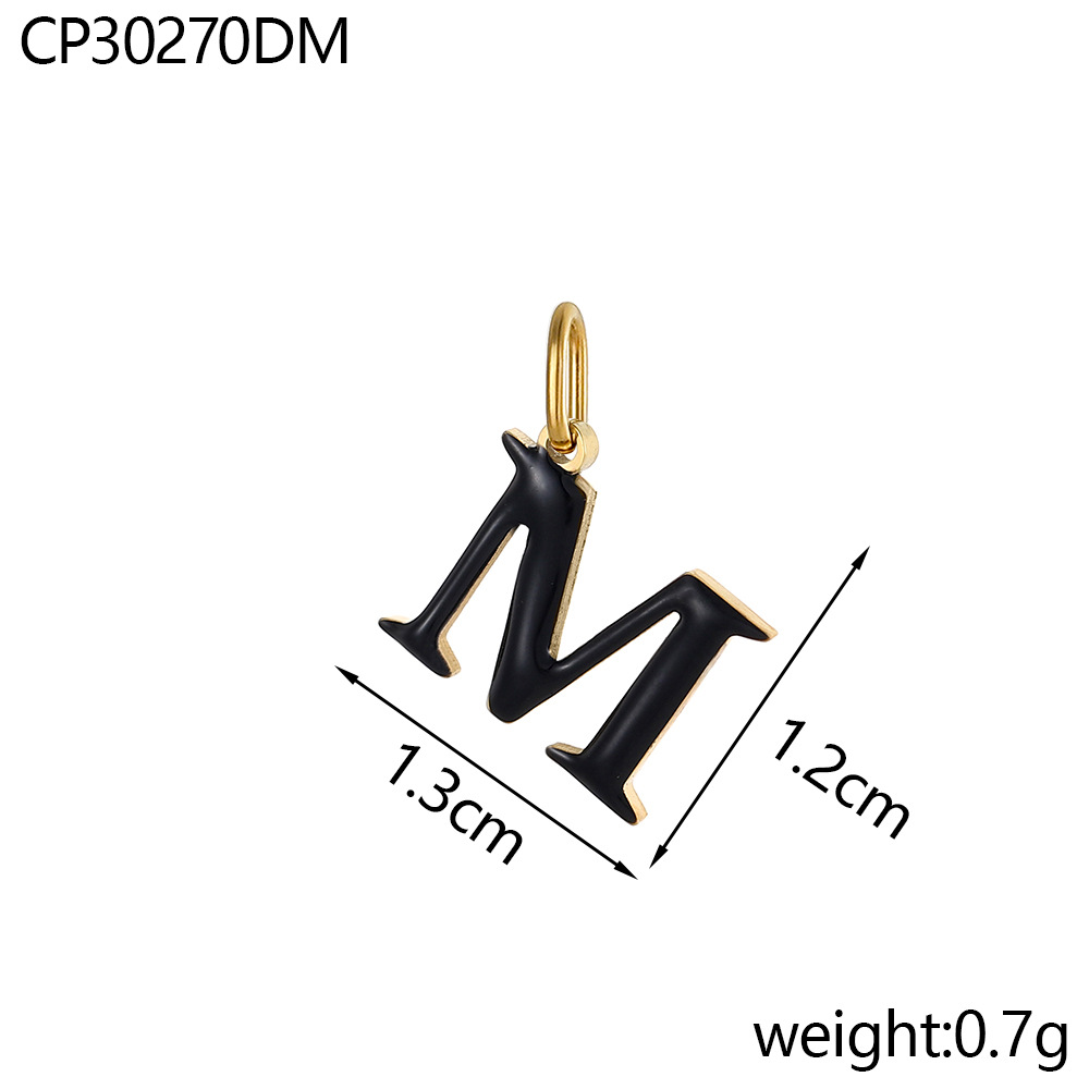 Oil drop letter-m