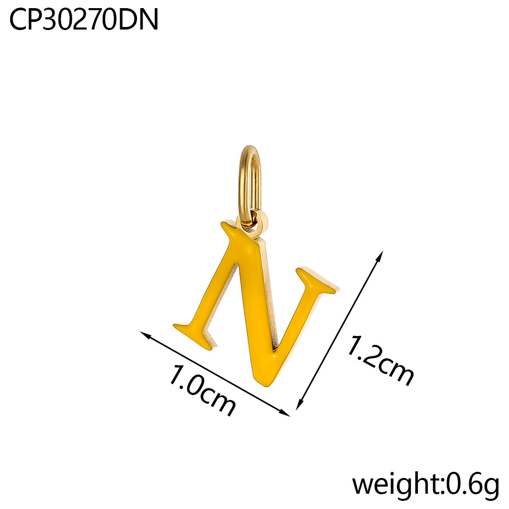 Oil drop letter-n