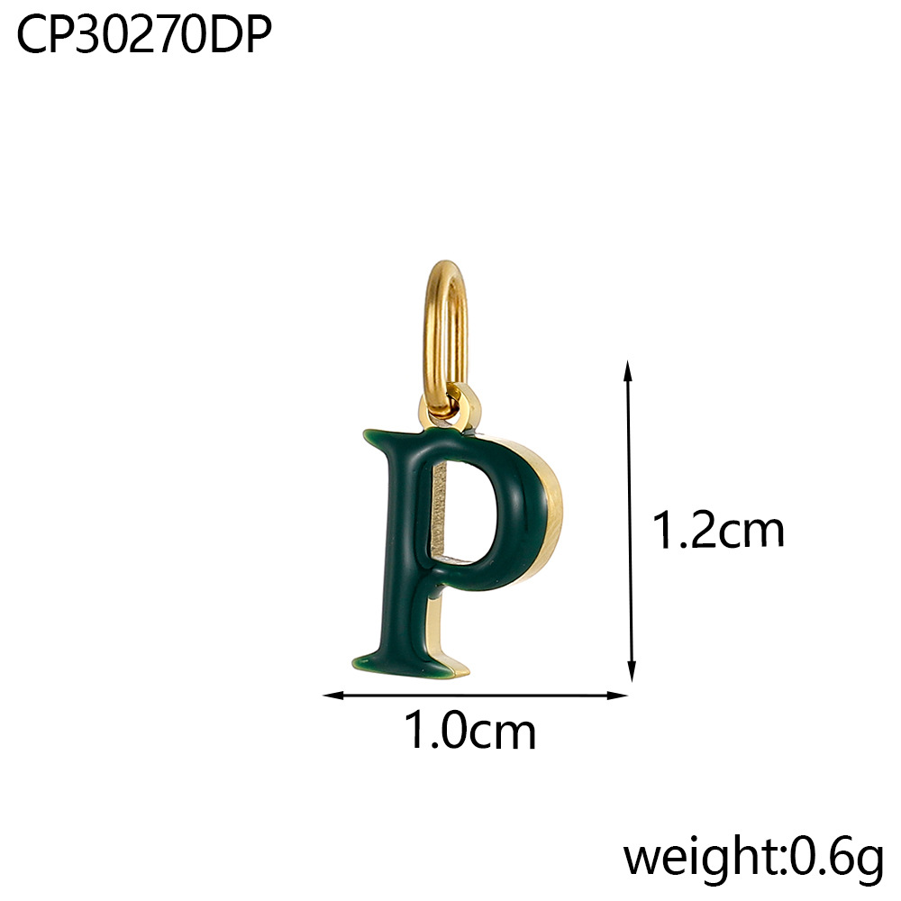 Oil drop letter-p