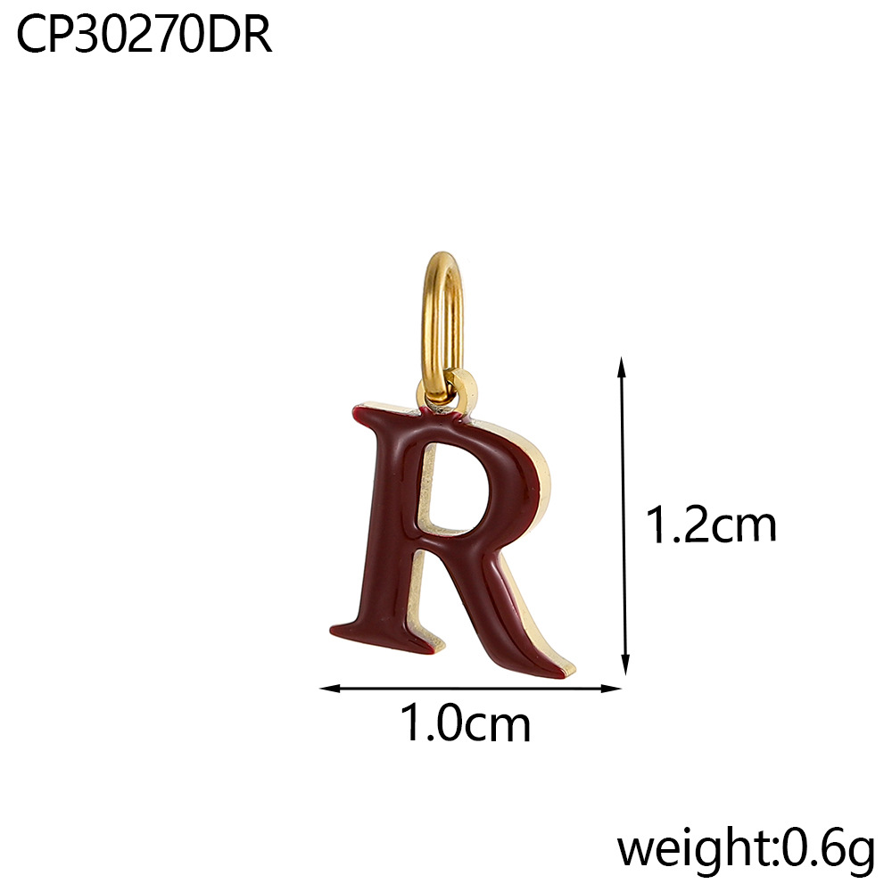 Oil drop letter-r