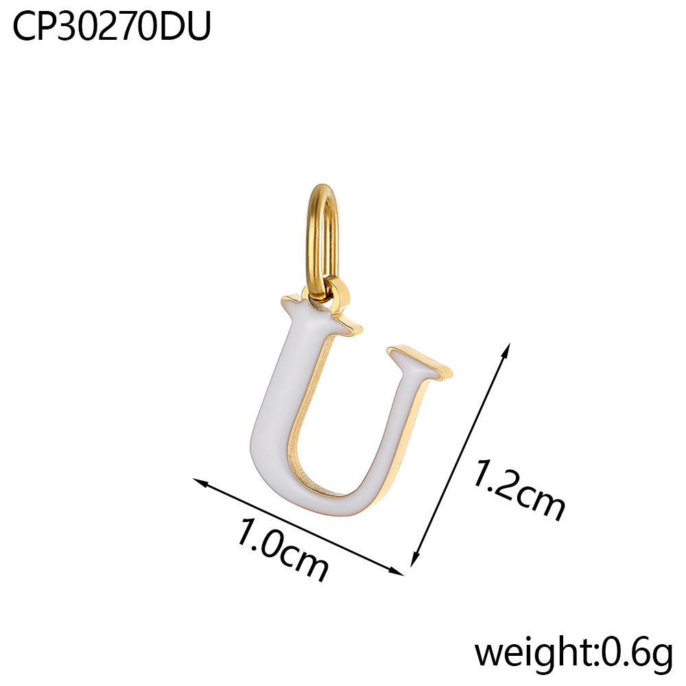 Oil drop letter-u