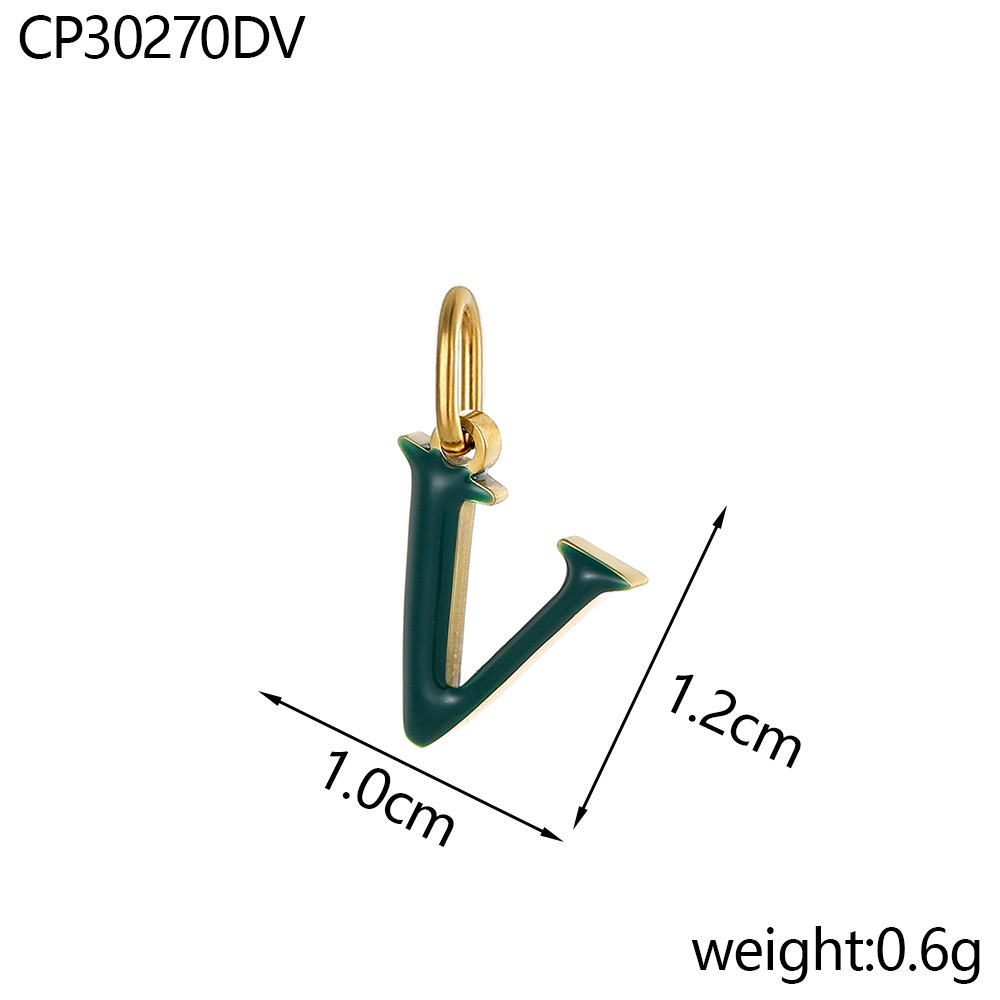 Oil drop letter-v