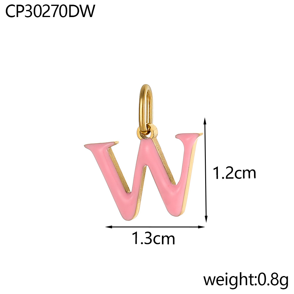 Oil drop letter-w