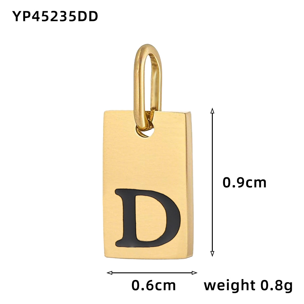 Oil drop letter-d
