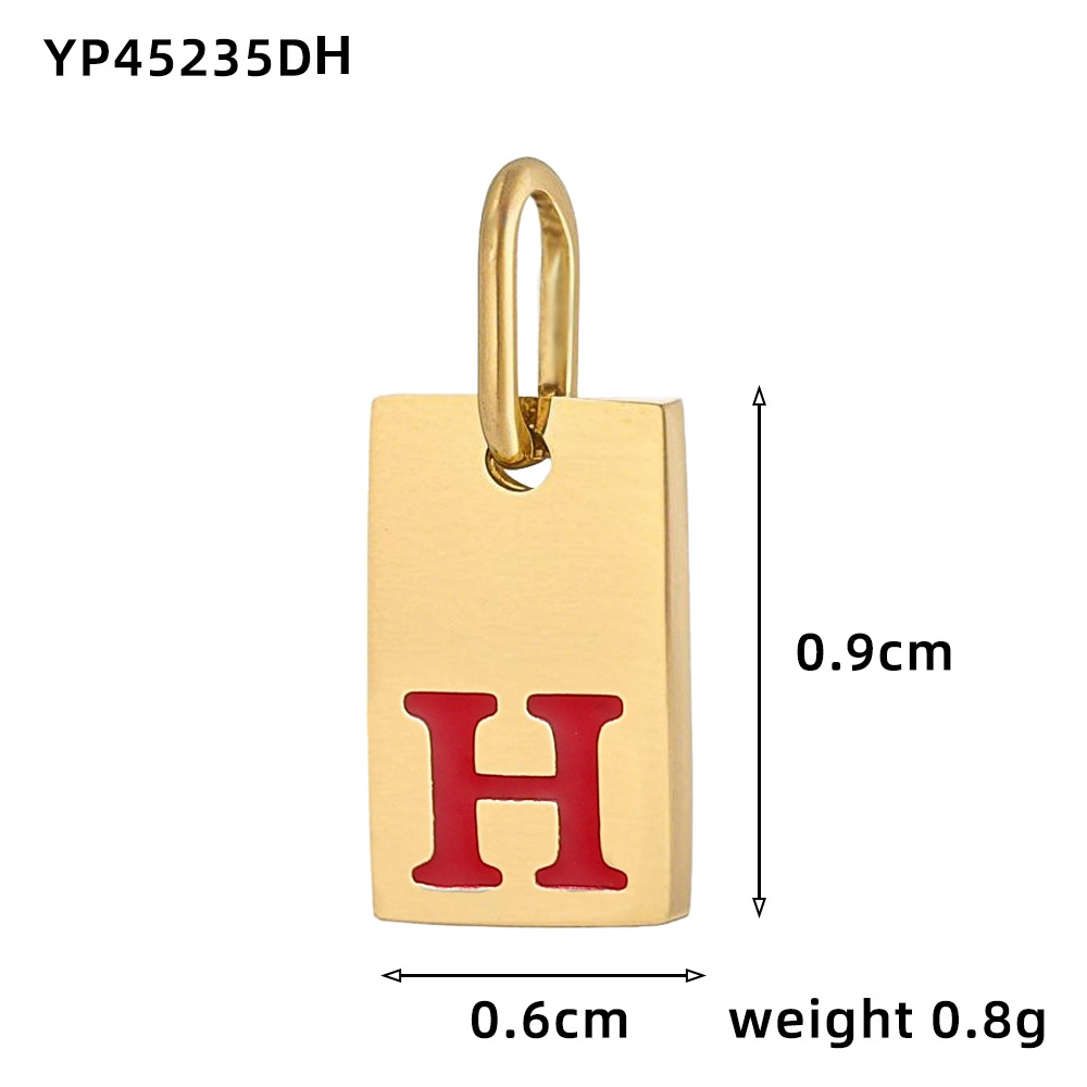 Oil drop letter-h