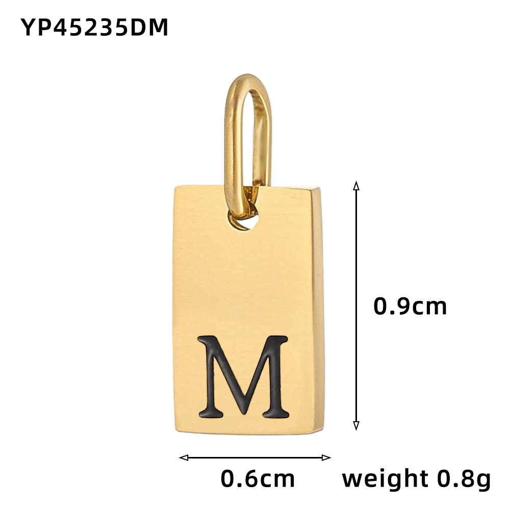 Oil drop letter-m