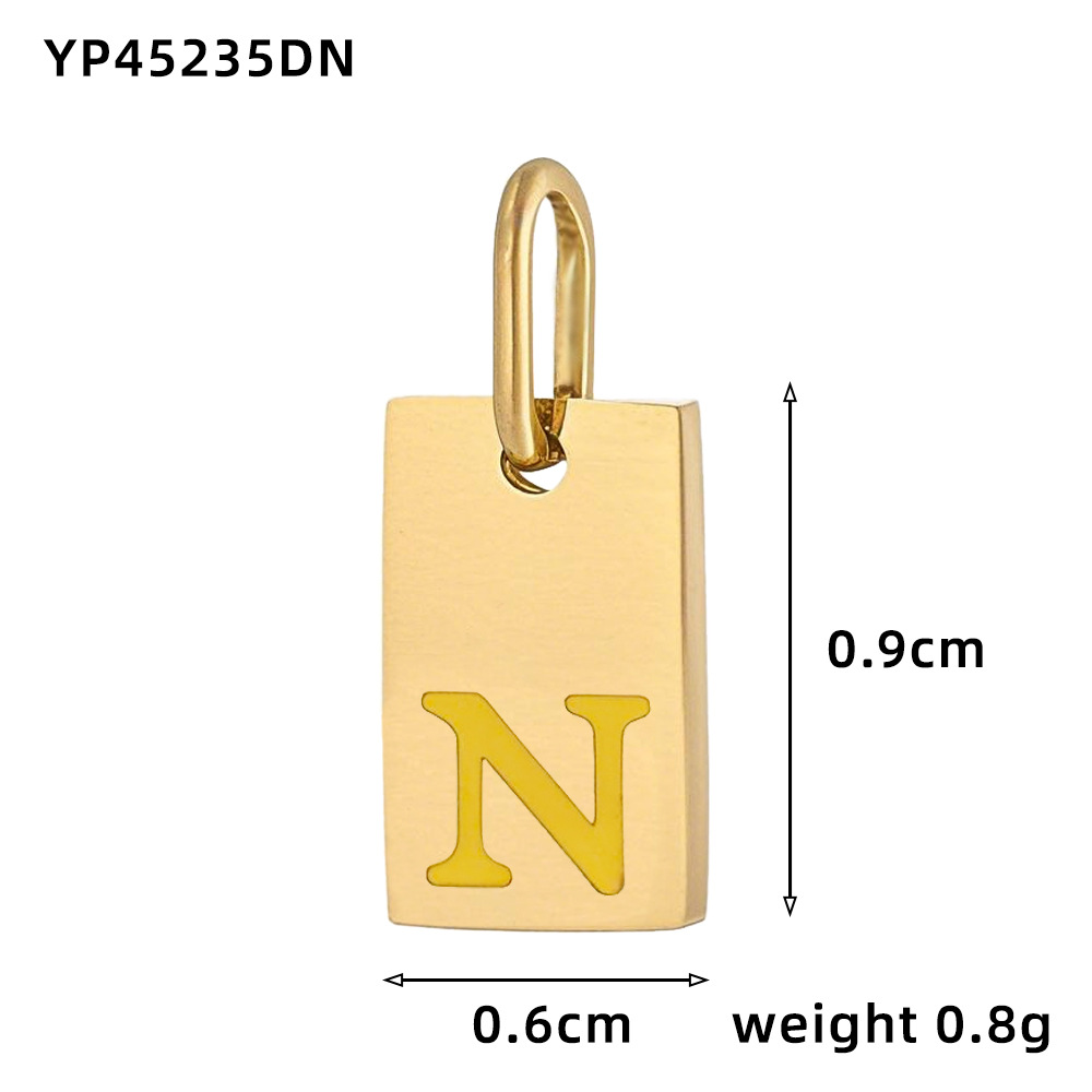 Oil drop letter-n