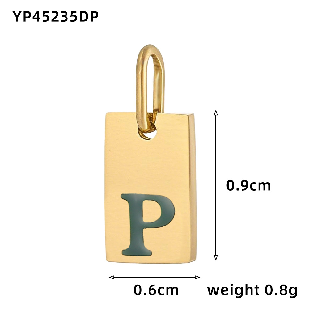 Oil drop letter-p
