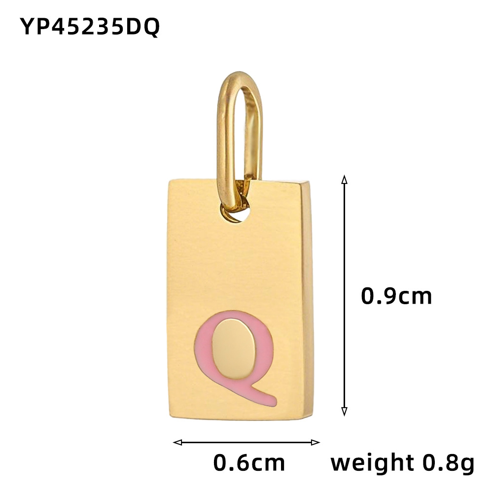 Oil drop letter-q