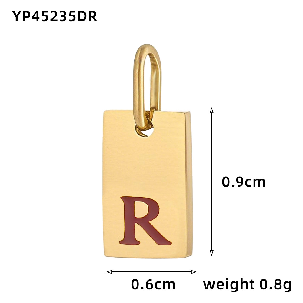 Oil drop letter-r