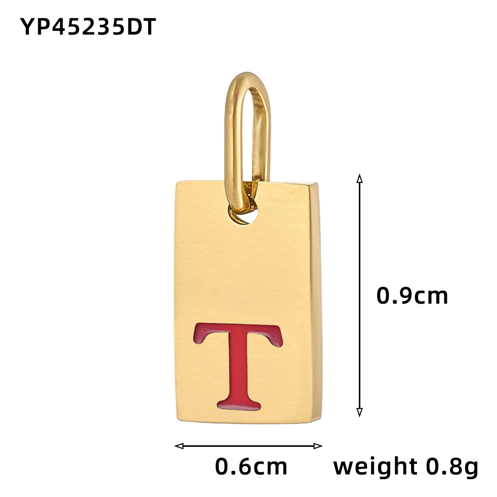 Oil drop letter-t