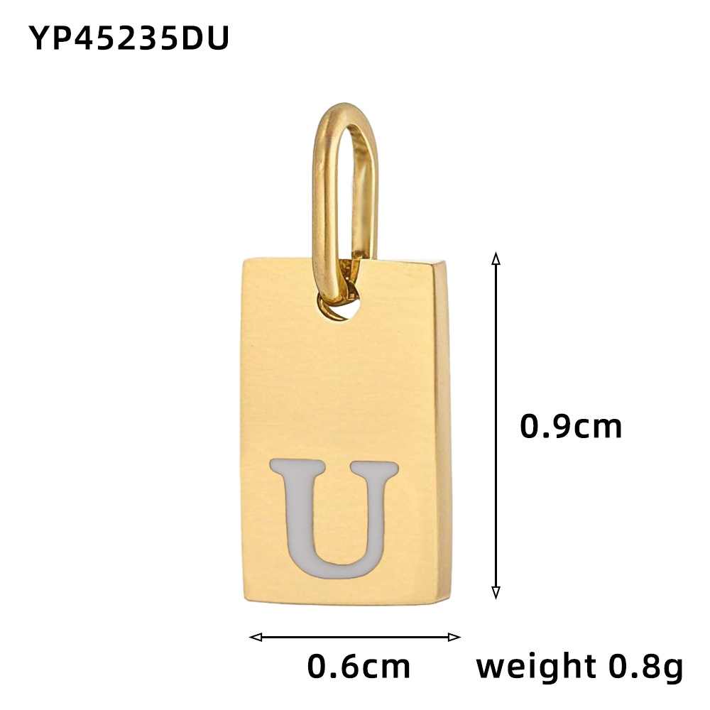Oil drop letter-u