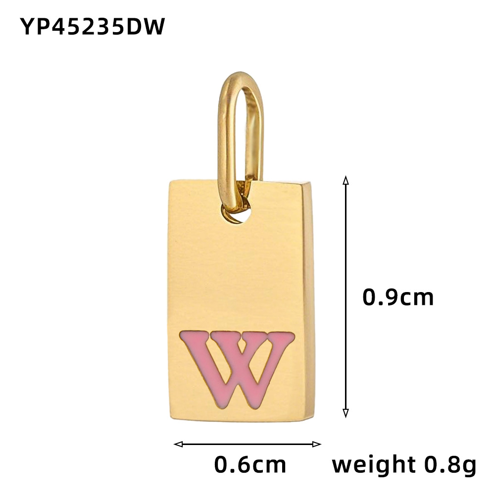 Oil drop letter-w