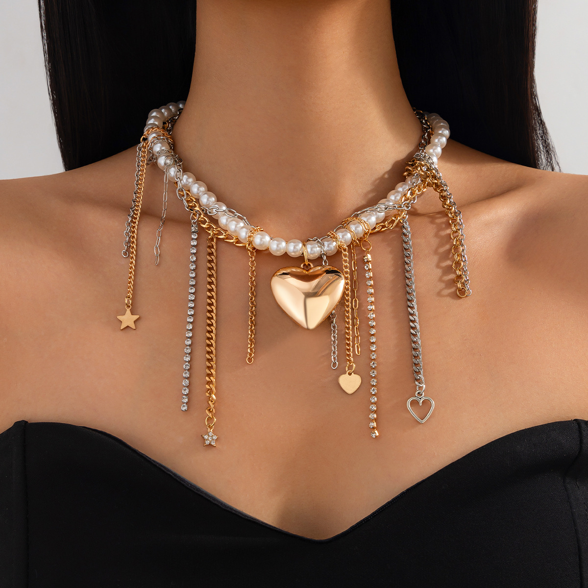 Mixed color necklace 6941