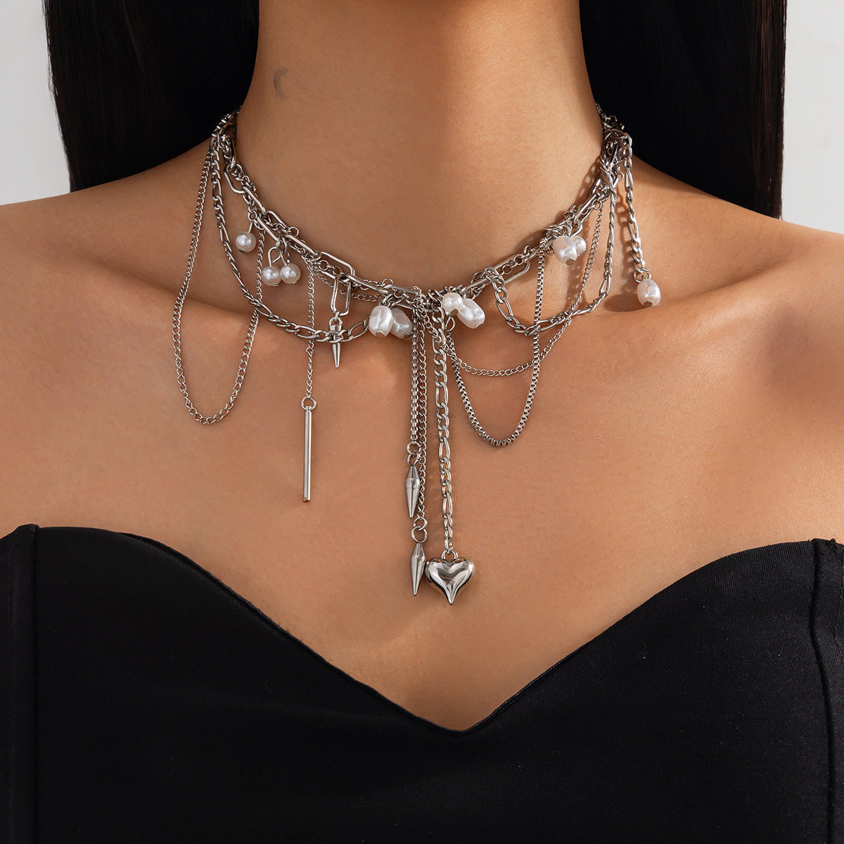 White k necklace 6939
