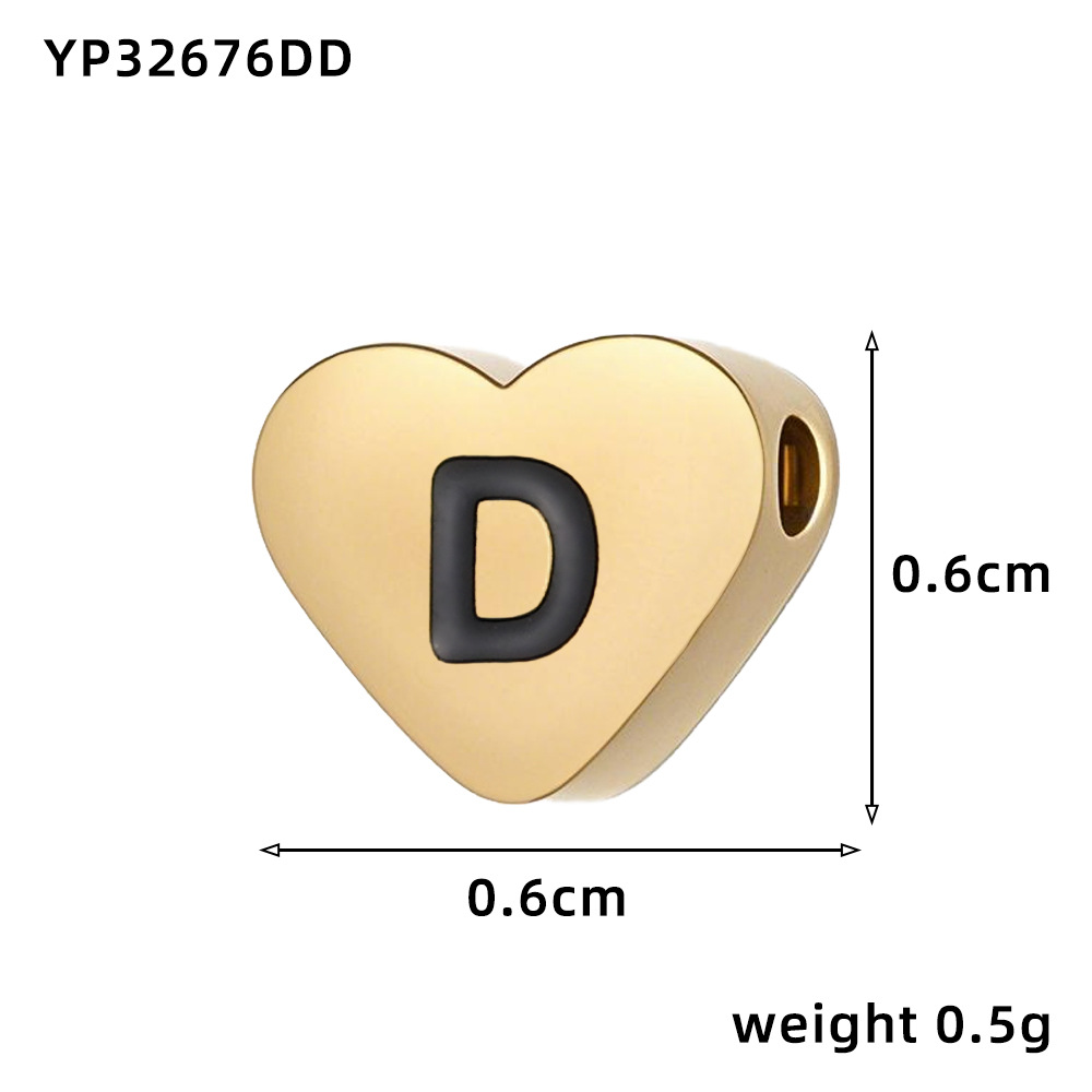 Love oil drop letter-d