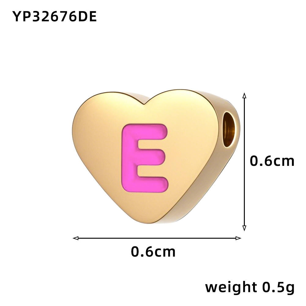Love oil drop letter-e