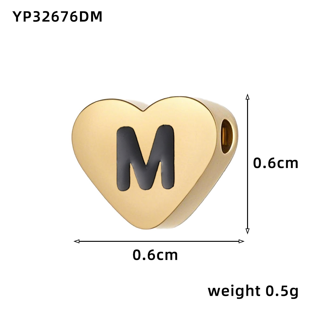 Love oil drop letter-m