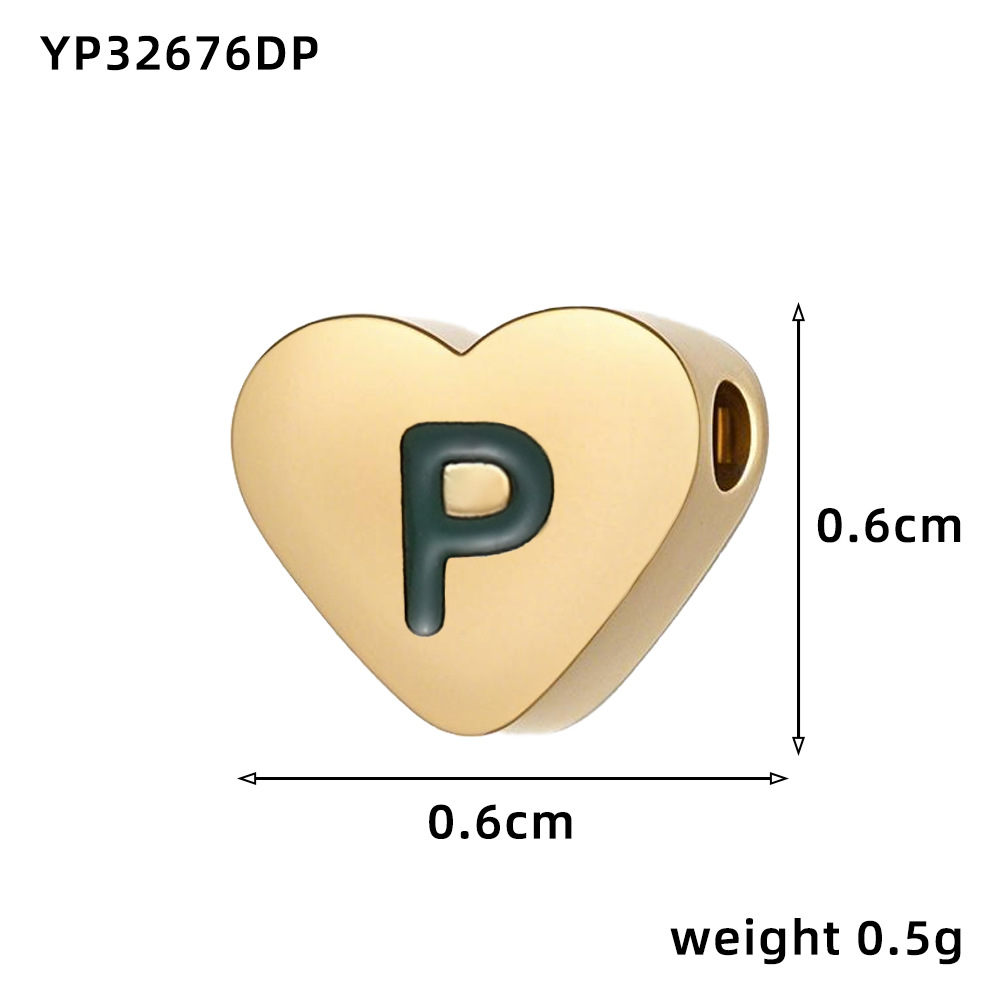 Love oil drop letter-p