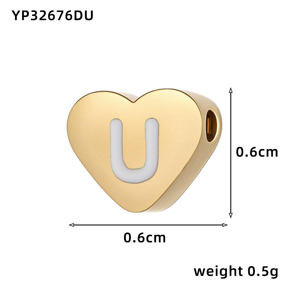 Love oil drop letter-u