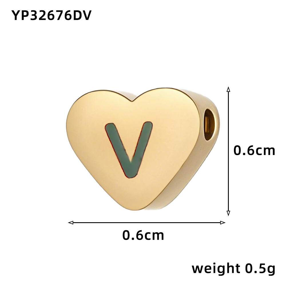 Love oil drop letter-v