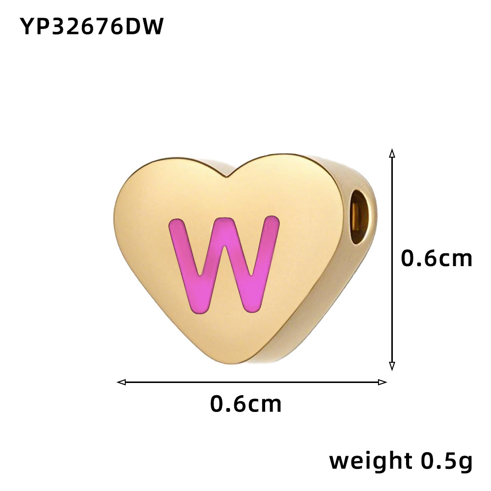 Love oil drop letter-w