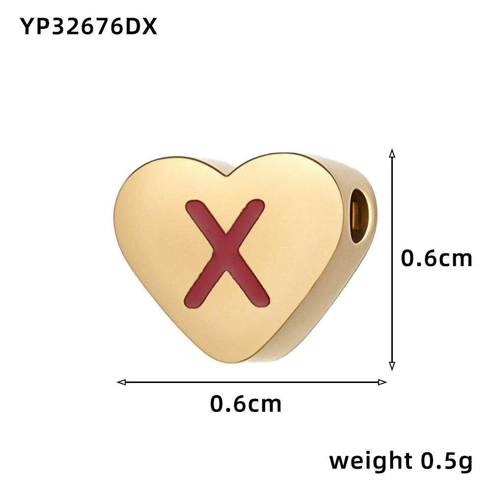 Love oil drop letter-x