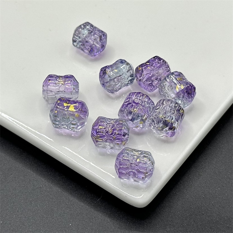 Purple Green Gold sprinkling