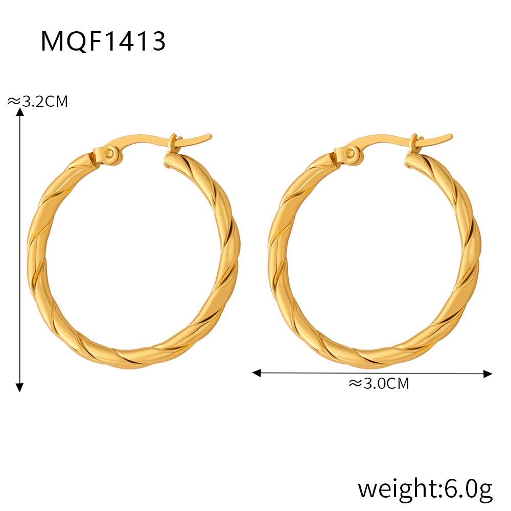 F1413-gold earrings