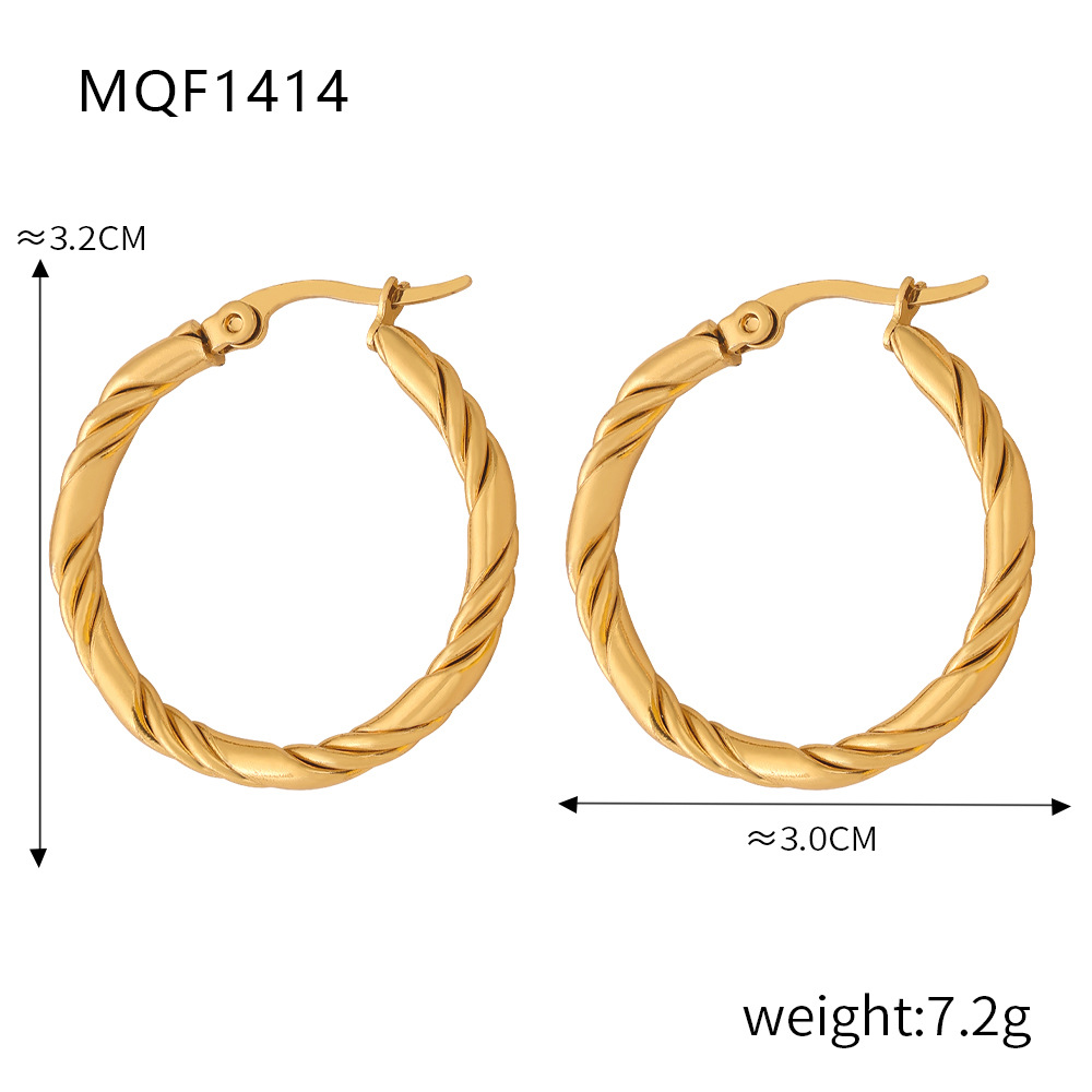 F1414-gold earrings