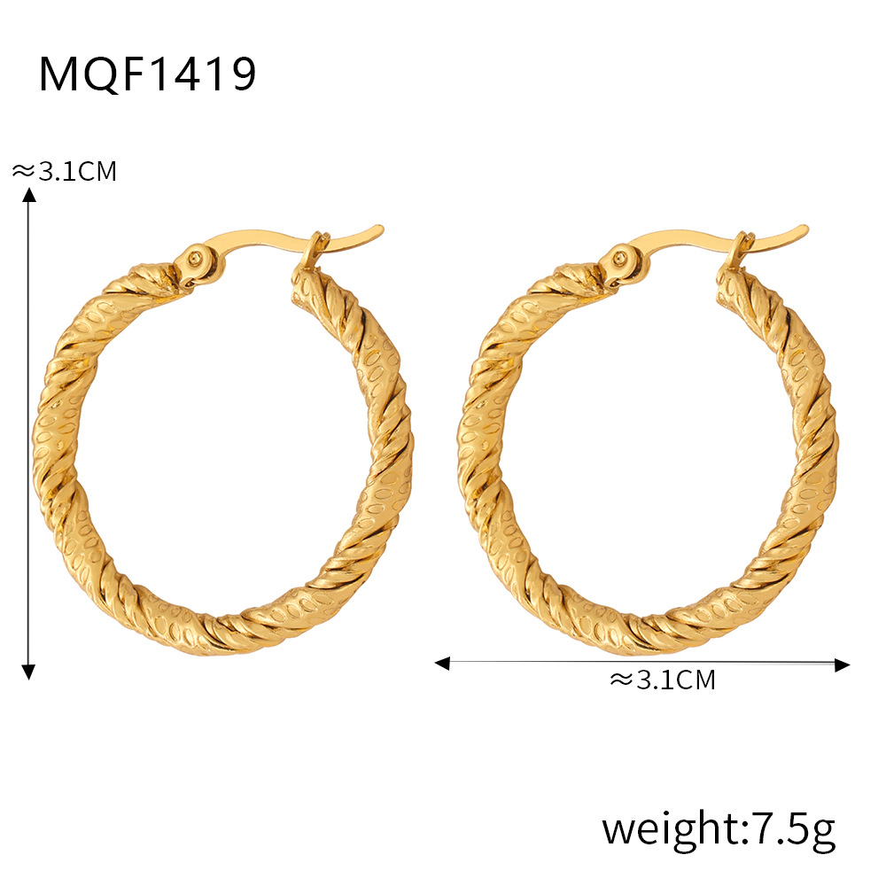 F1419-gold earrings