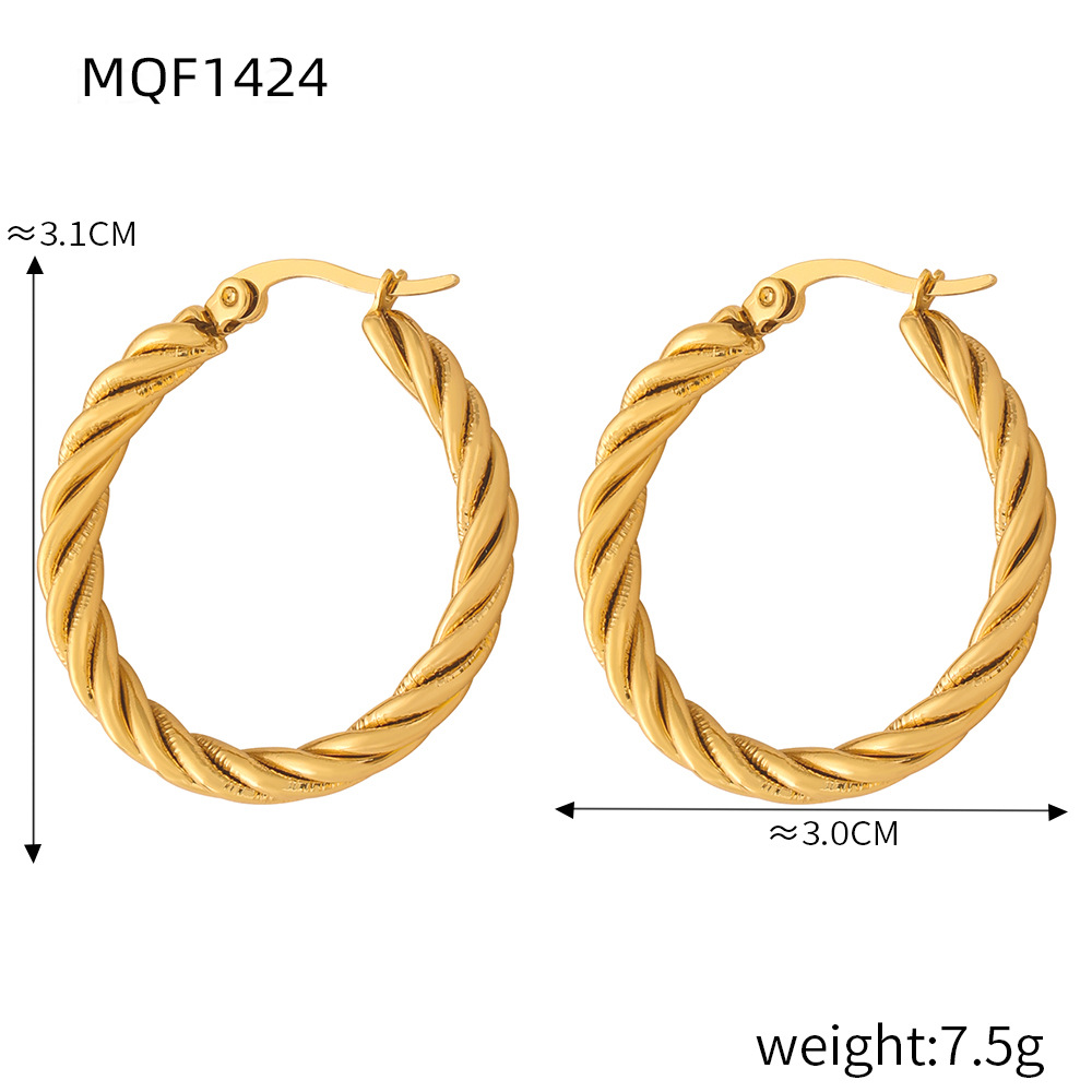 F1424-gold earrings