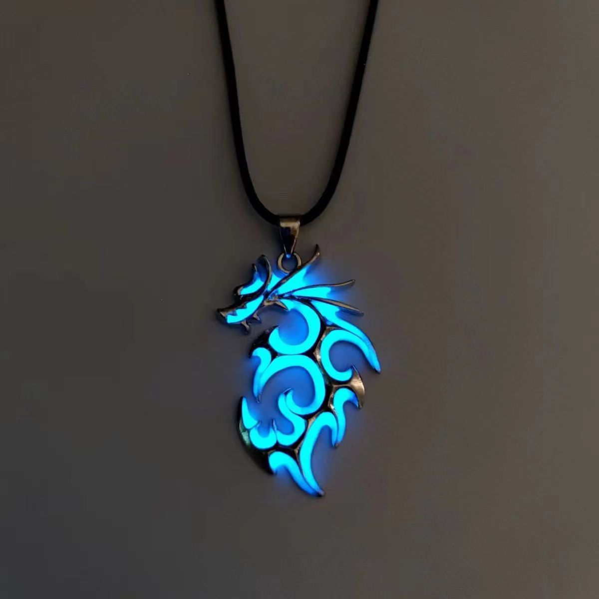 Blue Dragon with leather rope