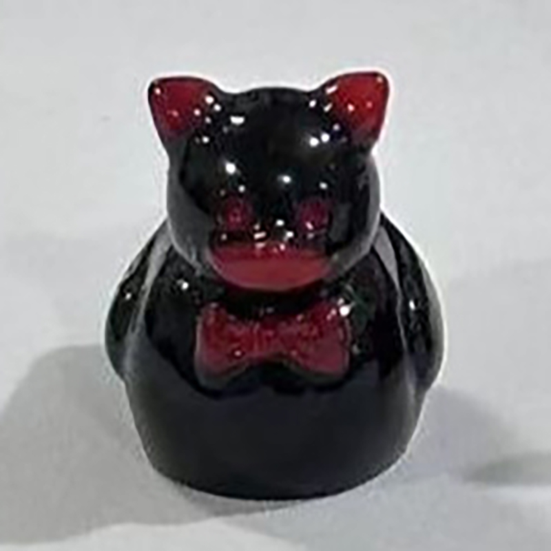 Devil duck solid black (with bow) no. 2