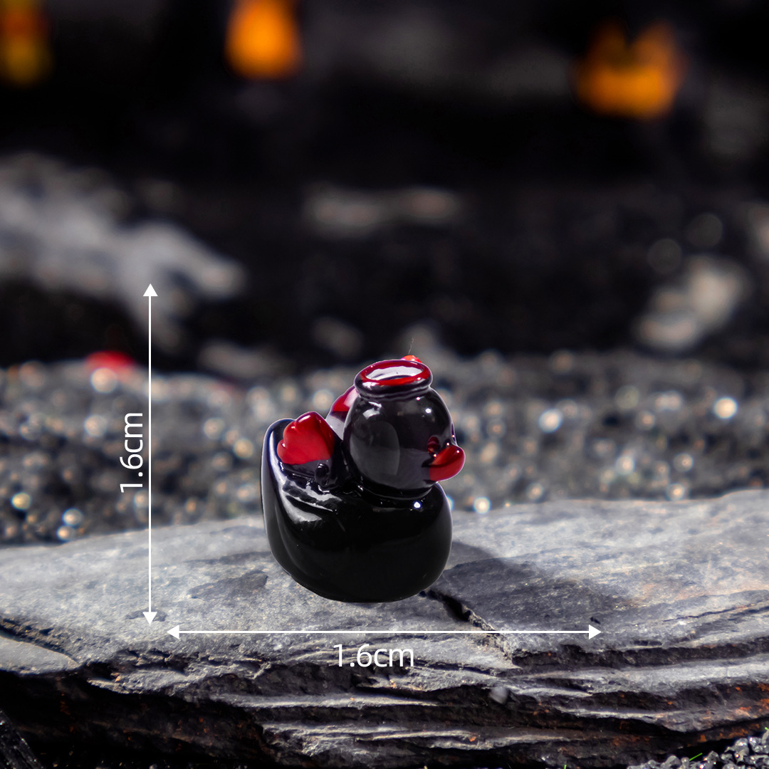 Devil duck solid black (with aperture) no. 1