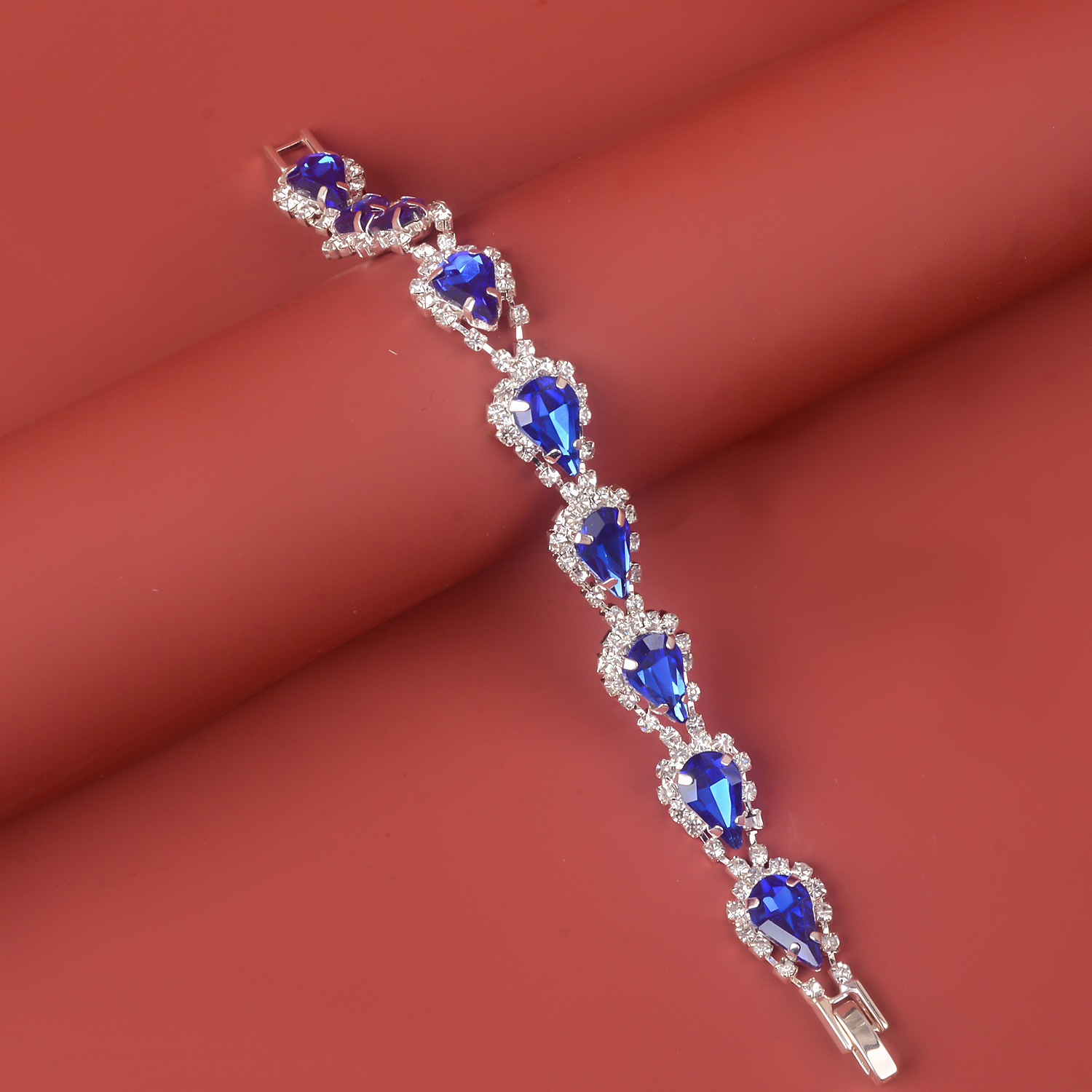 18cm silver sapphire blue