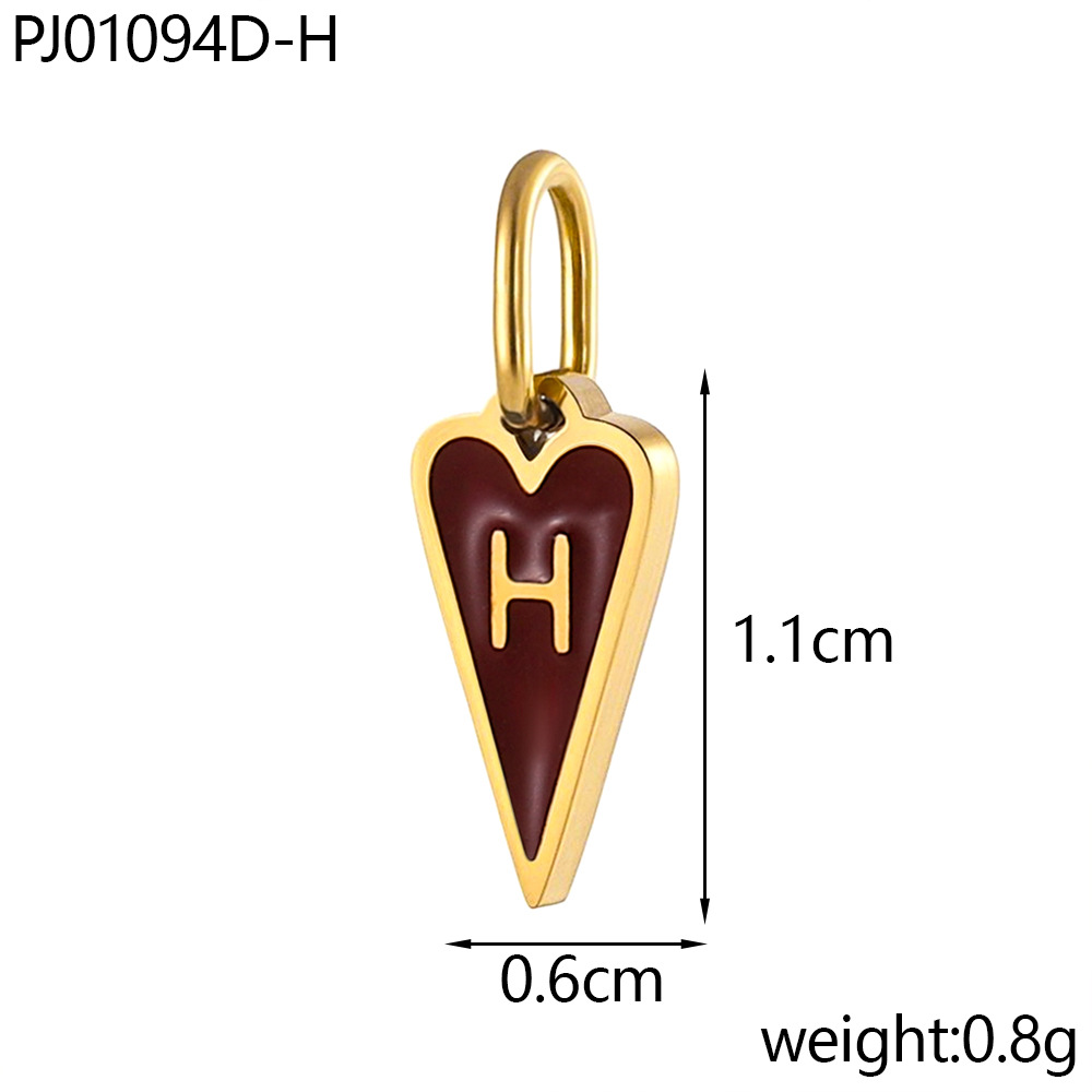 Oil drop letter-h