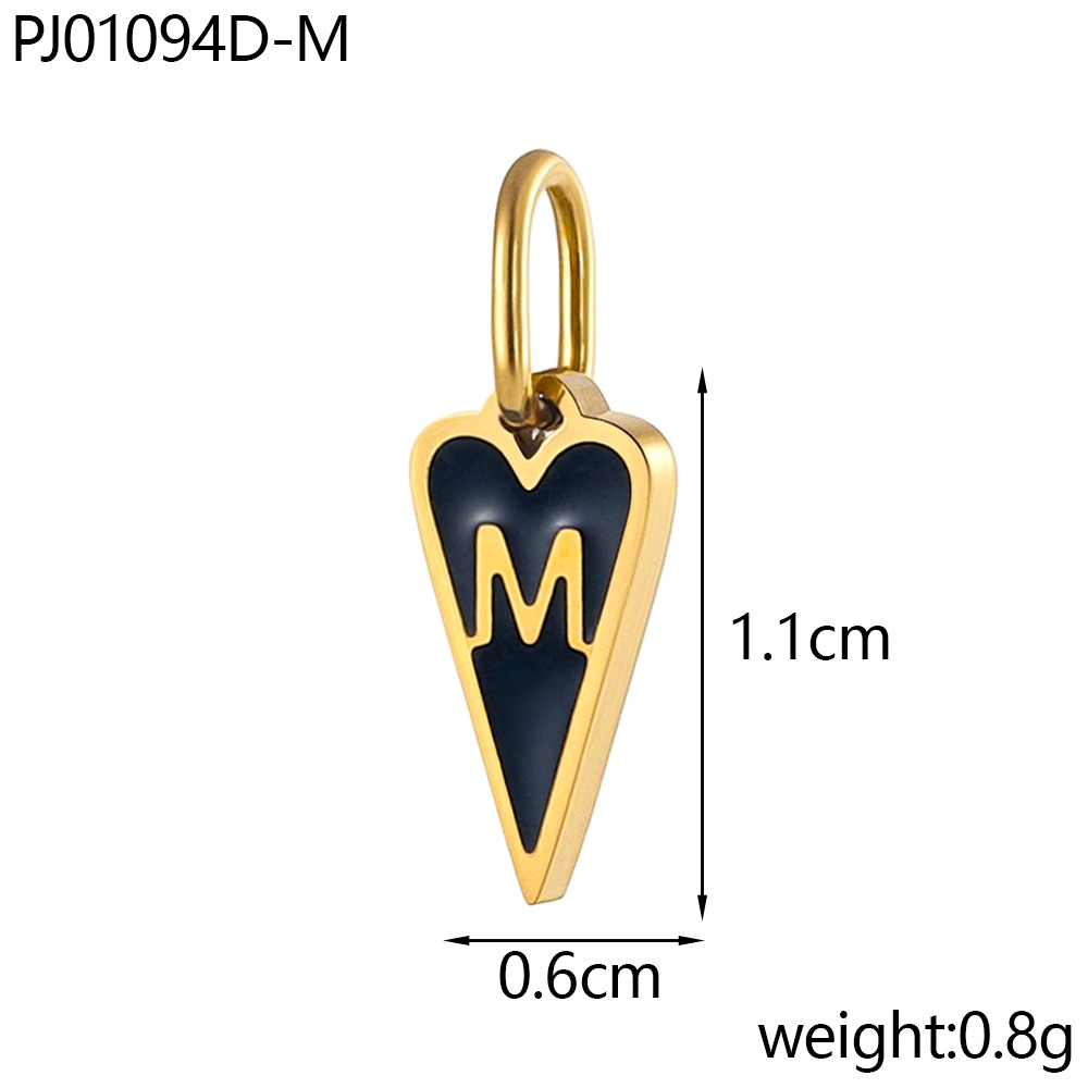 Oil drop letter-m
