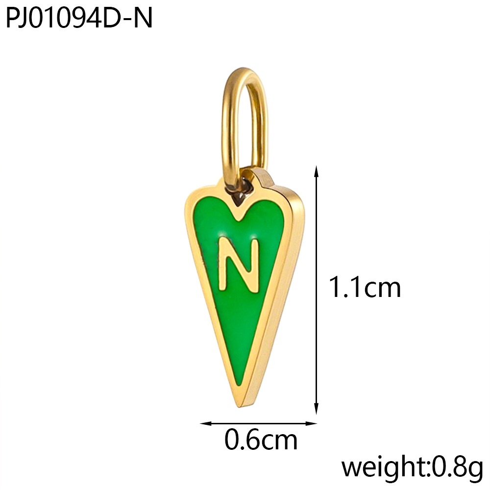 Oil drop letter-n
