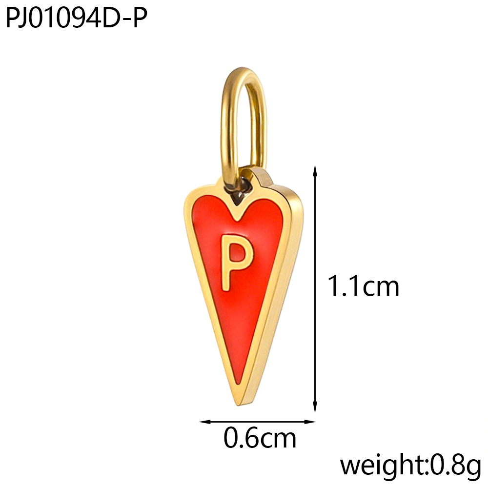 Oil drop letter-p